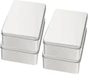 Garneck 4pcs Metal Dice Boxes Foam Liner Iron Tin Dice Storage Case Portable Dice Case for Dice Crafts Box