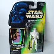 STAR WARS Power of the Force STORMTROOPER 3.75" Action Figure Blaster Rifle NEW