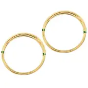 Half Hard Brass Wire,2Rolls 22Ga/0.6x0.6mm 6m/19.69ft Square Craft Wire