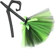 Abaodam Detachable Witch Broom Prop for Halloween Costume Lightweight and Easy to Carry Halloween Party Decoration Cosplay Accessory for Adults