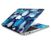 Skin Wrap for Macbook Air 11 inch Mixed Blue Bubbles Glass
