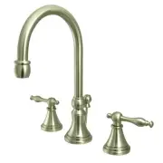 Kingston Brass KS298.NL Governor 1.2 GPM Widespread Bathroom - Nickel