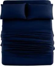 DAN RIVER Full Jersey Sheet Set | Luxury 100% Cotton Bed Sheets | T-Shirt She...