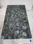 24"x48" Elegant Labradorite Stone Dining Table Conference Meeting Furniture Deco