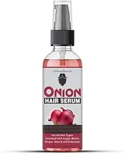 UrbanMooch Onion Hair Serum For Silky & Smooth Hair, Tames Frizzy Hair, with Onion & Biotin for Strong, Tangle Free & Frizz-Free Hair - 50 ml
