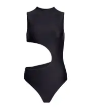 sleeveless one piece swimsuit FR34,FR36,FR38 black