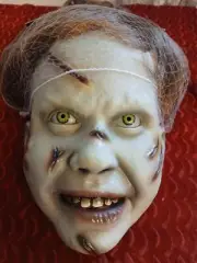 RARE EXORCIST REGAN POSSESSED MASK - HALLOWEEN HORROR DISPLAY PROP - HIGH DETAIL