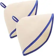 MUSISALY 2pcs Felt Shower Cap Hats for Men Hat for Sauna Felt Sauna Hats Sauna Hat Sauna Hat Men Sauna Bonnet Cap Sauna Accessories Sauna Hat Sauna Bath Cap Spa Sauna Hat White