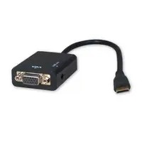 在飛比找樂天市場購物網優惠-Mini HDMI公 轉 VGA母 轉換連接線 (含音源輸出