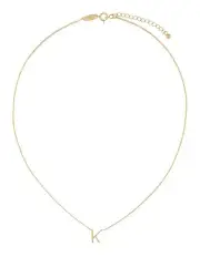 [Mocha] Elly Lou Timeless Initial Necklace K in Light Gold