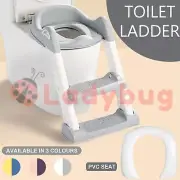 Potty Training Toilet With Soft Seat and Step Stool Ladder For Kids & Toddlers