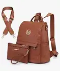 MKP Women Fashion Backpack Purse Multi Pockets
