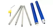 Woodturning tools set of 6 with indexable carbide inserts, aluminum handle