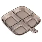 Easy-to-clean Compartment Plate Four-compartment Dinner Plate for Candy