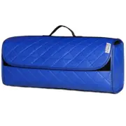 FOR SEAT ALHAMBRA - Boot Tidy Organiser Storage Car Trunk Bag Leather Blue