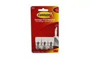 Command General Purpose Adhesive Wire Hooks (Pack of 7) (White) (One Size)