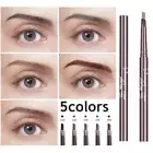 Eye Makeup Automatic Rotation Triangle Eyebrow Pen Double Head Brow Tint Natural