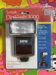 Sunpak DigiFlash 3000 High Powered Flash for Nikon DSLR Camera - NEW SEALED