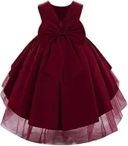 [IBTOM CASTLE] It's My 1st/2nd Birthday Cake Smash One Party Dress for Baby Girls Newborn Princess Pageant Shiny Sequin Bow Tutu Dance Formal Evening Ball Gown W/Headband 2PCS Photo Props Set Ladybug-ONE 1T