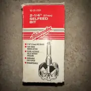 MILWAUKEE Boring Drill Bit 2 1/4 Inch Self Feed Wood 7-16” Hex Shank 48-25-2251