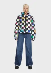 [Dolls Kill x SpongeBob] Sea Smarts Reversible Puffer Jacket