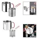 Deep Fry Pot with Strainer Basket Practical Home Use Multipurpose Frying Pot