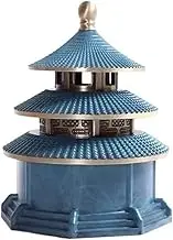 Handmade Vintage Tower Shaped Incense Burner High-end and Luxurious Copper Incense Holder Creative Decoration Easy to Clean
