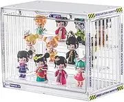 UONNO Acrylic Display Case,Container Box for Figures 3 Tier Adjustable Display Stand Dustproof Showcase for Collectible Pop Figures and Toys (Clear)
