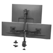 Triple Monitor Desk Mount for One 32 Inch Screen and Two 27 Inch Screens,