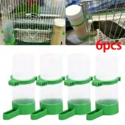 6pc Bird Water Drinker Feeder Automatic Drinking Fountain Pet Drinking Cup B^UU