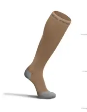 Run Forever Sports Compression Socks for Men & Women – 20-30mmHg Small Beige