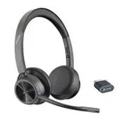 Poly Voyager 4320 UC V4320 MS Cert Binaural Bluetooth Wireless Headset + BT700 USB-C Adapter 218478-02