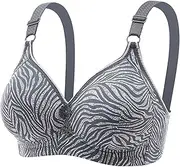 [Generic] Bras for Women Minimiser Plus Size Ladies Underwired Packs Non Wired Sexy Multipack in Black Amourette 300 Sports Bra High Impact 38F Bralettes Large Bust Lace Front Fastening 3 Pack