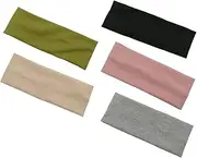 5pcs Face Wash Headband Sweat Headband Sports Hairband Makeup Headbands Cotton Headband Sports Headband Face Washing Hairband Non-Slip Hairband Face Washing Headband Cotton Thread BELLIFFY