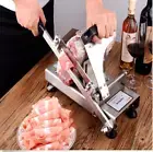 Fast Manual Control Meat Slicer SUS304 stainless steel Frozen Meat Slicer rortd