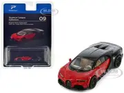 BUGATTI CHIRON SUPERSPORT RED & BLACK 1/64 DIECAST MODEL CAR BY POSTERCARS H09B