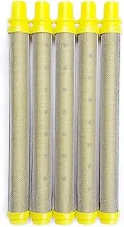 5 PCS-Titan/Wagner/Spraytech Airless Spray Gun Filter Replacement - Push On (Yellow, 100 Mesh) 581-062 581062 0089959 0089324 0154675