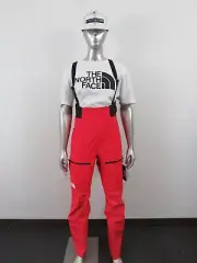 Womens The North Face Pumori FUTURELIGHT 3L Waterproof Shell Ski Bibs Pant Red