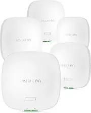 HPE Networking Instant On AP21 (RW) Dual Radio 2x2 Wi-Fi 6 Access Point Pack of 5