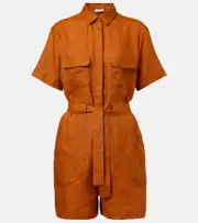 [Eres] Eres Genereux linen romper AU 10 brown
