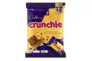 2 x Cadbury Crunchie Milk Chocolate Share Pack 12 Mini Bars 180g