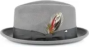 [Hero Moose Hats] Mens' Medium Brim Felt Fedora