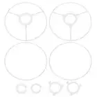 7 Inch Lamp Shade Ring, 2 Set Lamp Shade Frame with Adapter