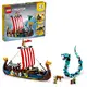 【LEGO 樂高】磚星球〡31132 創意三合一系列 維京海盜船和塵世巨蟒 Viking Ship and the Midgard Serpent