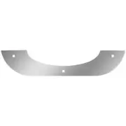 3 X 14 Inch Polished 304 SS Flap Weight Fits Mud Flap On Front Fender-Peterbilt