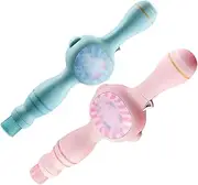 Colorful Smoke Bubble Machine, Elastic Bubble Fog Bubble Machines Elastic Bubble Fog Wand Magic Interactive Fog Bubbles Machines for Party with Elastic Smoke Effect(Blue+Pink)