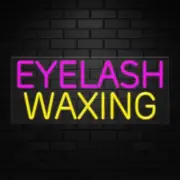 Eyelash Waxing Sign for Business Displays | LED Flex Neon | 32"W x 13"H x 1"D
