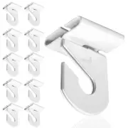 Wozoohyi White Suspended Ceiling Hooks 10 Pairs Metal Ceiling Hanging Hook,Ce...