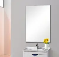 在飛比找樂天市場購物網優惠-簡約 歐式衛浴鏡壁掛梳妝臺鏡掛鏡浴室鏡 臥室鏡衛生間鏡子