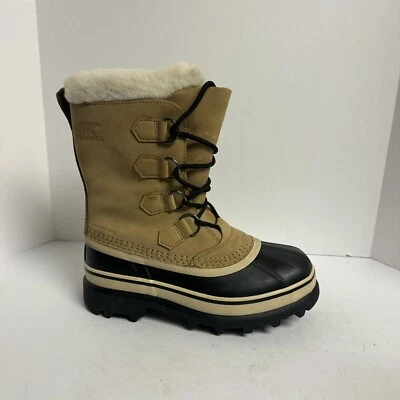 Sorel Womens Caribou Buff Snow Boot Size 6 M